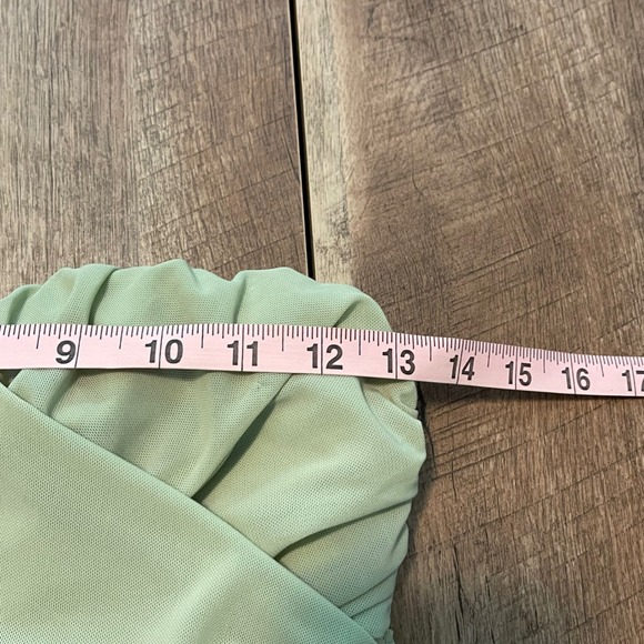 Lulus Sage Green Convertible Strapless Maxi Dress Formal Wedding Guest Gown Sz S - Picture 12 of 14